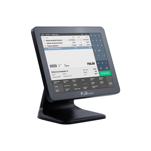 Сенсорный моноблок POScenter Atlas-2 (15", PCAP, N5095, RAM 8Gb, SSD 128Gb, БЕЗ MSR, V1) без ОС, шт